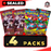 Pokemon: Destined Rivals/Mega Evolution Booster Pack Bundle (4 Packs)