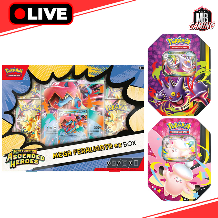 Pokemon: Ascended Heroes ex Box & Moonlit Tins Bundle (Choose Your Bundle)