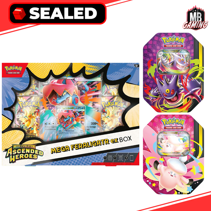 Pokemon: Ascended Heroes ex Box & Moonlit Tins Bundle (Choose Your Bundle)
