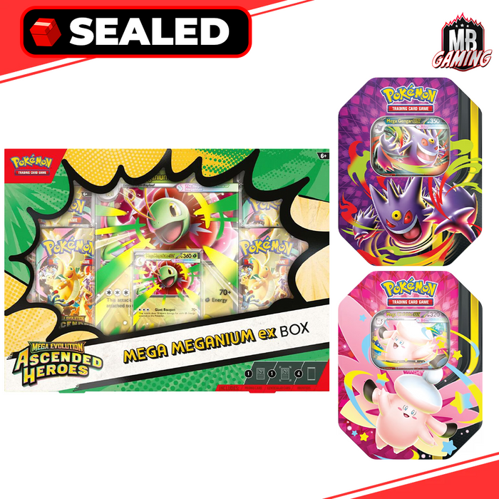 Pokemon: Ascended Heroes ex Box & Moonlit Tins Bundle (Choose Your Bundle)