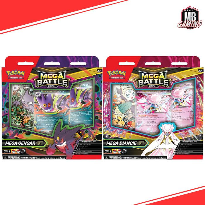 Pokemon: Mega Battle Deck - Mega Gengar ex & Mega Diance (Set of 2)