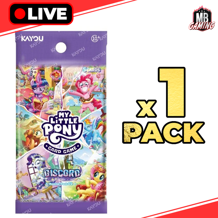 KAYOU: My Little Pony Trading Card Game BP02 Discord - Booster Pack