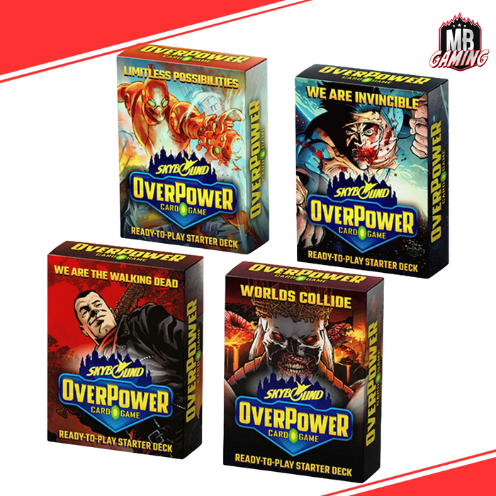 OverPower: Skybound Invincible and The Walking Dead Starter Deck (set of 4)
