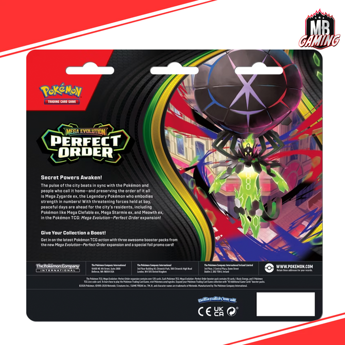 Pokemon: Perfect Order 3-Pack Blister