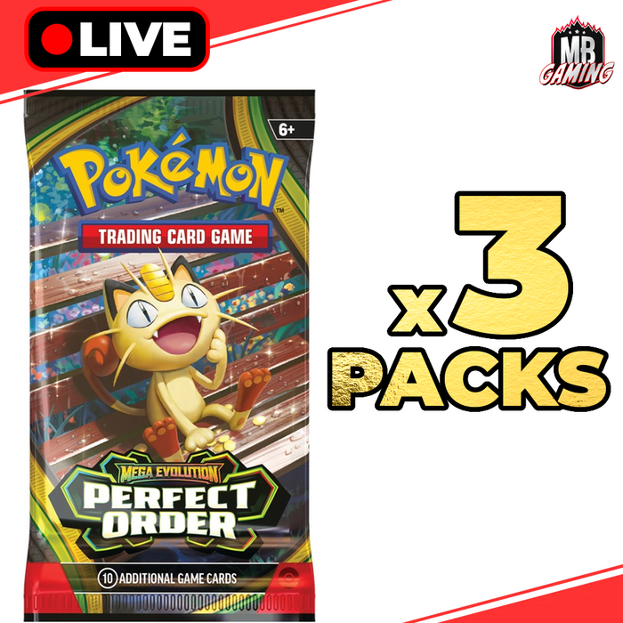 Pokemon: Perfect Order Booster Pack x3