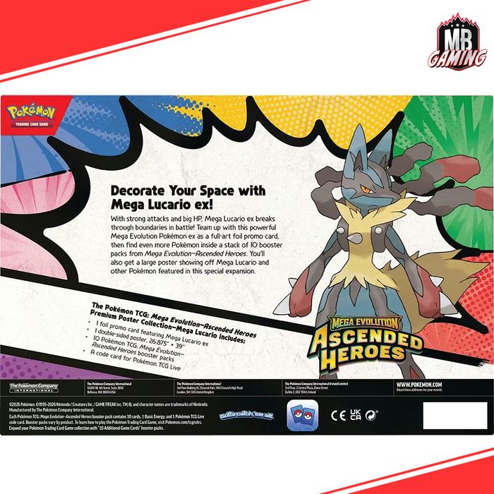 Pokemon: Ascended Heroes Premium Poster Collection (Choose Your Box)
