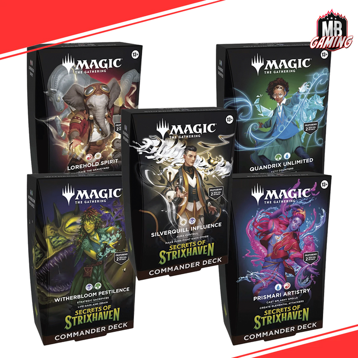 Magic The Gathering: SOS Secrets of Strixhaven Commander Deck (Choose Your Deck)