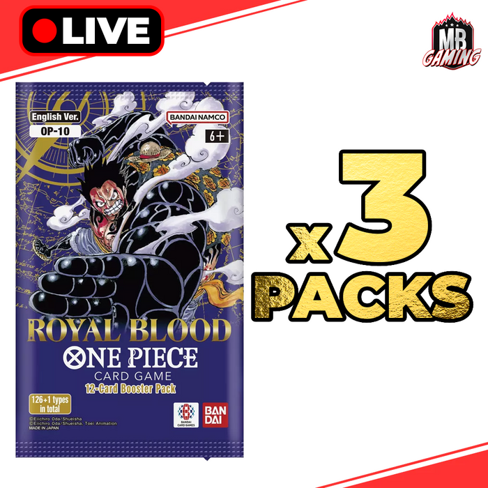 One Piece: Royal Blood Booster Pack x3 (OP-10)