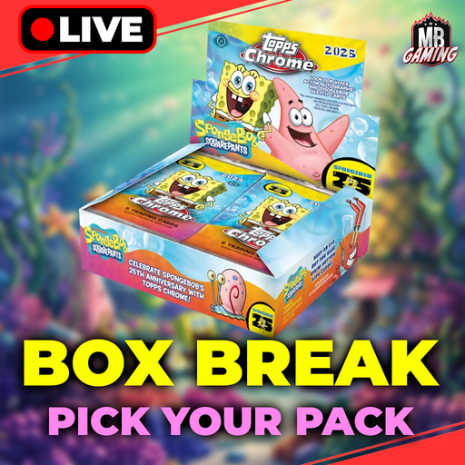 2025 Topps Chrome: Spongebob Hobby - Pick Your Pack - 1 Box Break