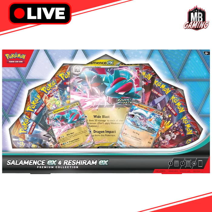 Pokemon: Salamence ex & Reshiram ex Premium Collection Box