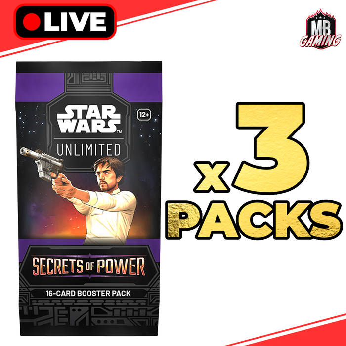 Star Wars Unlimited: Secrets of Power Booster Pack x3