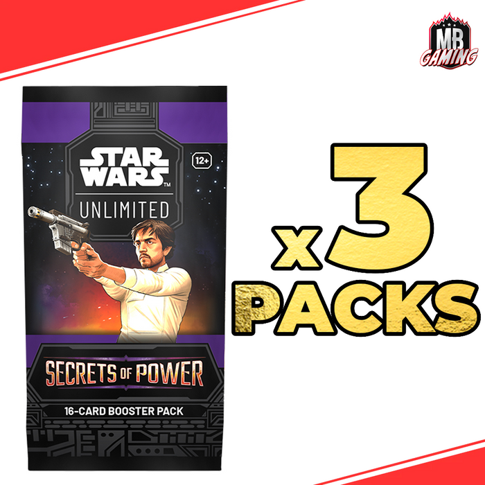 Star Wars Unlimited: Secrets of Power Booster Pack x3