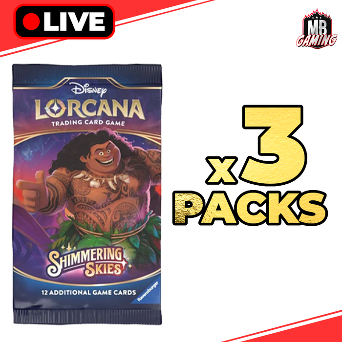Lorcana: Shimmering Skies Booster Pack x3