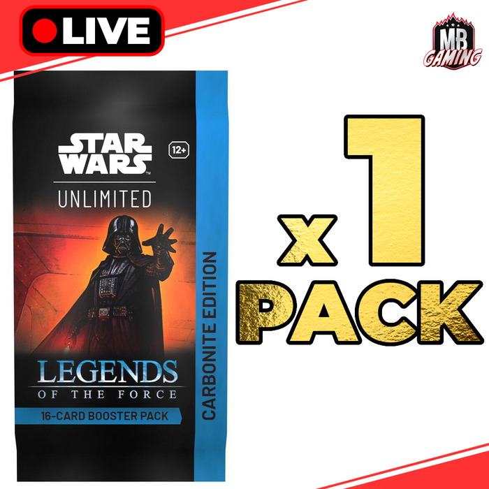 Star Wars Unlimited: Legends of the Force: Carbonite Pack (x1)