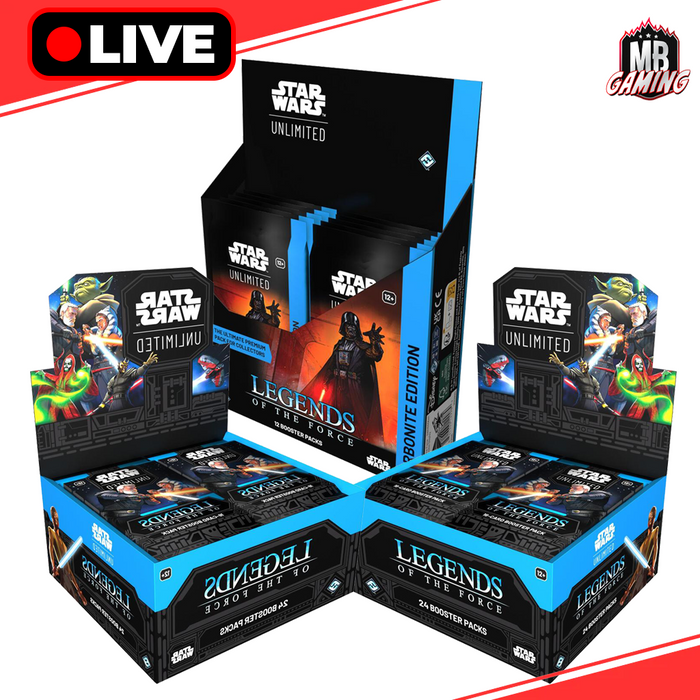 Star Wars Unlimited: Legends of the Force - 1 Carbonite Box + 2 Booster Box - Bundle
