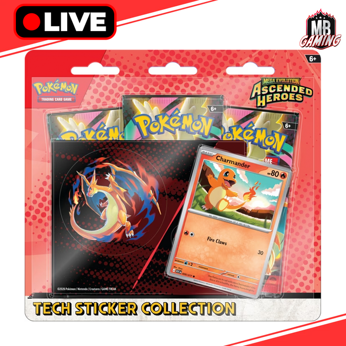 Pokemon: Ascended Heroes 2.5 Tech Sticker Collection