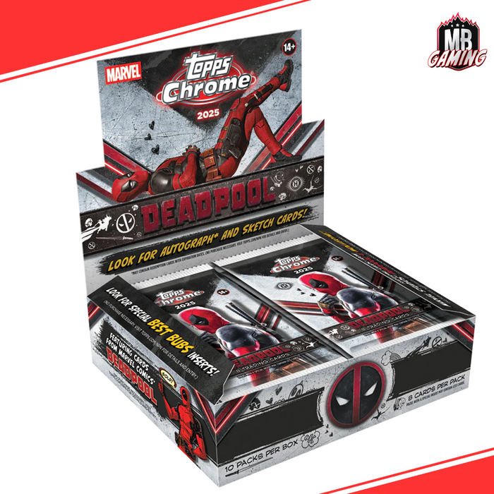 2025 Topps Chrome: Deadpool Hobby Pack (LIVE GROUP BREAK)