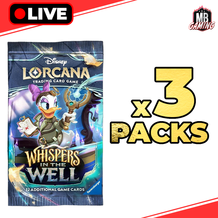 Lorcana: Whispers in the Well Booster Pack x3