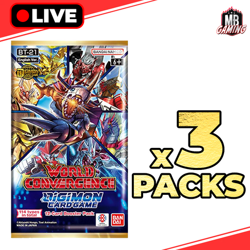 Digimon: World Convergence BT-21 - x3 Booster Packs