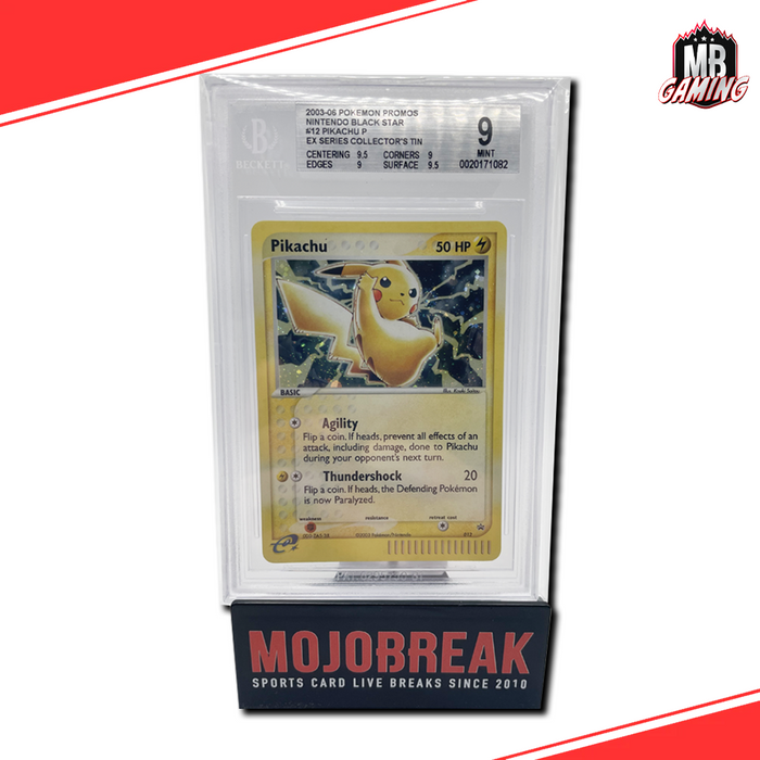 Pokemon: Pikachu - 012 (EX Series Collector's Tin) - Nintendo Promos (PR) - Beckett Mint 9
