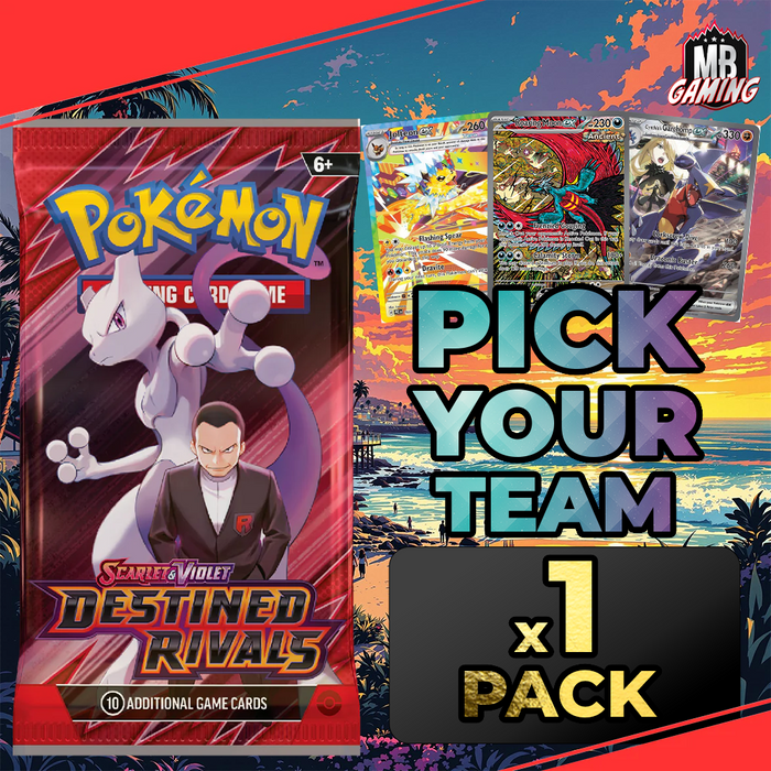 Pokemon: Destined Rivals Booste Pack + [Pick Your Team]