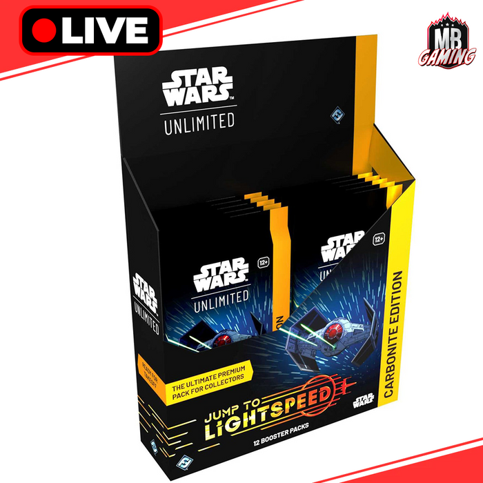 Star Wars: Unlimited - Jump to Lightspeed Carbonite Booster Box - LIVE