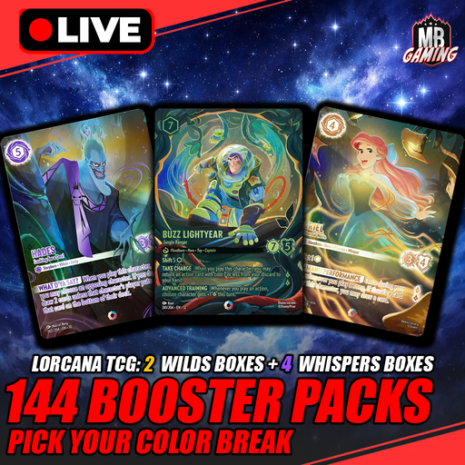 Lorcana: Wilds Unknown & Whispers In the Well  144 Booster Packs - Pick Your Color
