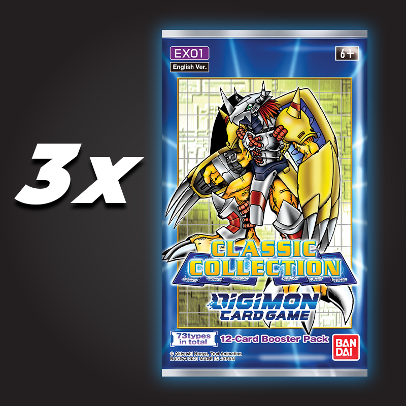 Digimon: Classic Collection - EX01 - 3 Booster Packs
