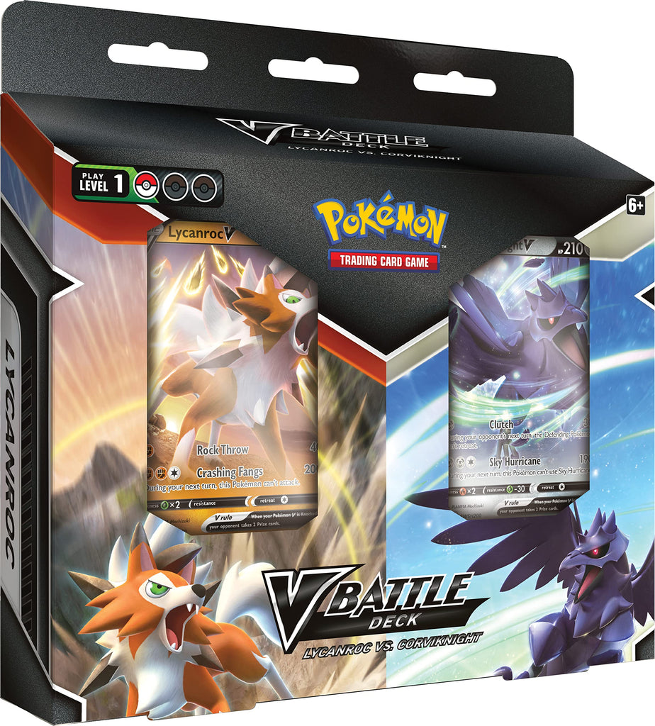 Pokemon: Lycanroc vs Corviknight V Battle Deck